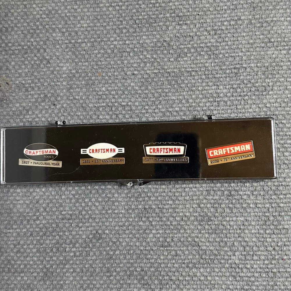 VTG Craftsman Tools 75th Annv Commemorative Pins 1927-2002 Logos limited edition